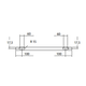 Flatec V schuifdeurset 100kg l.2100mm voor deurbladbreedte 910-1000mm